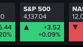 빅-테크들의 1분기 실적 발표를 앞두고 방향성없이 3대 지수 혼조세 마감(04/24/23)