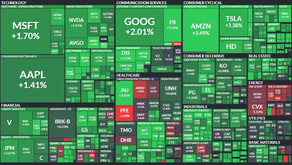 2주 연속 하락에 따른 저가 매수세 유입으로 상승 마감(04/19/22)