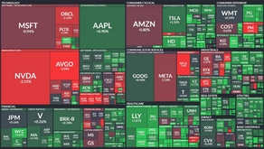 S&P 500 사상최고치 마감, 나스닥 빅테크 실적 발표 기다리며 하락 후 3대 지수 혼조 마감 (07/22/25)
