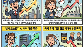 다우 51000 돌파, DELL의 AI 폭풍과 이란 협상에 꺾인 국제유가(05/29/26)