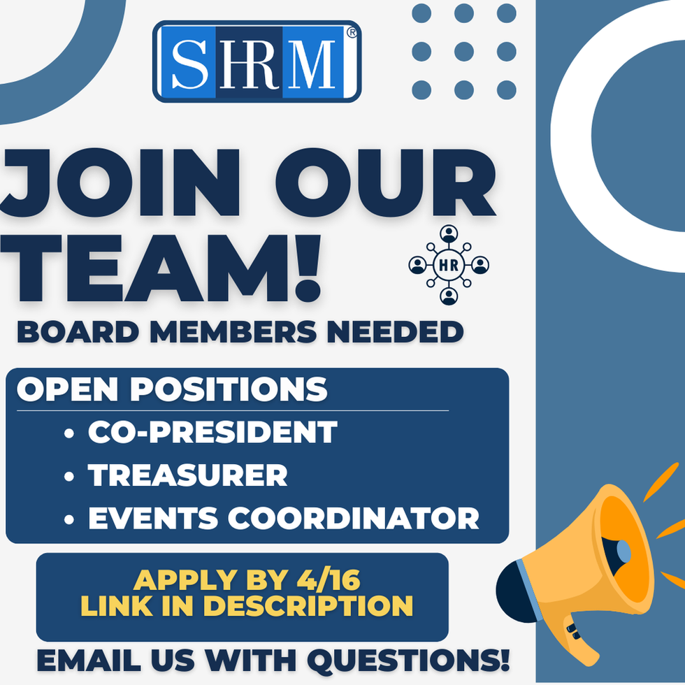 MU SHRM 25-26 E-Board Recruitment