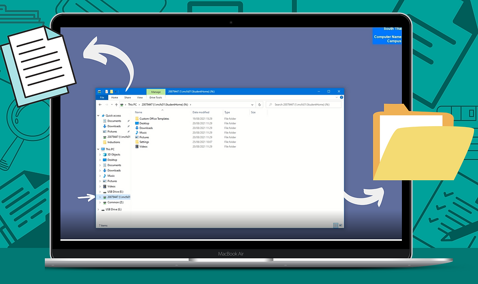 Saving Work to the N Drive