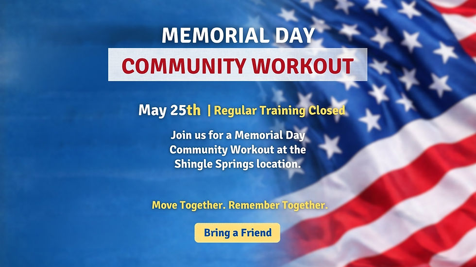 Memorial Day Community Workout