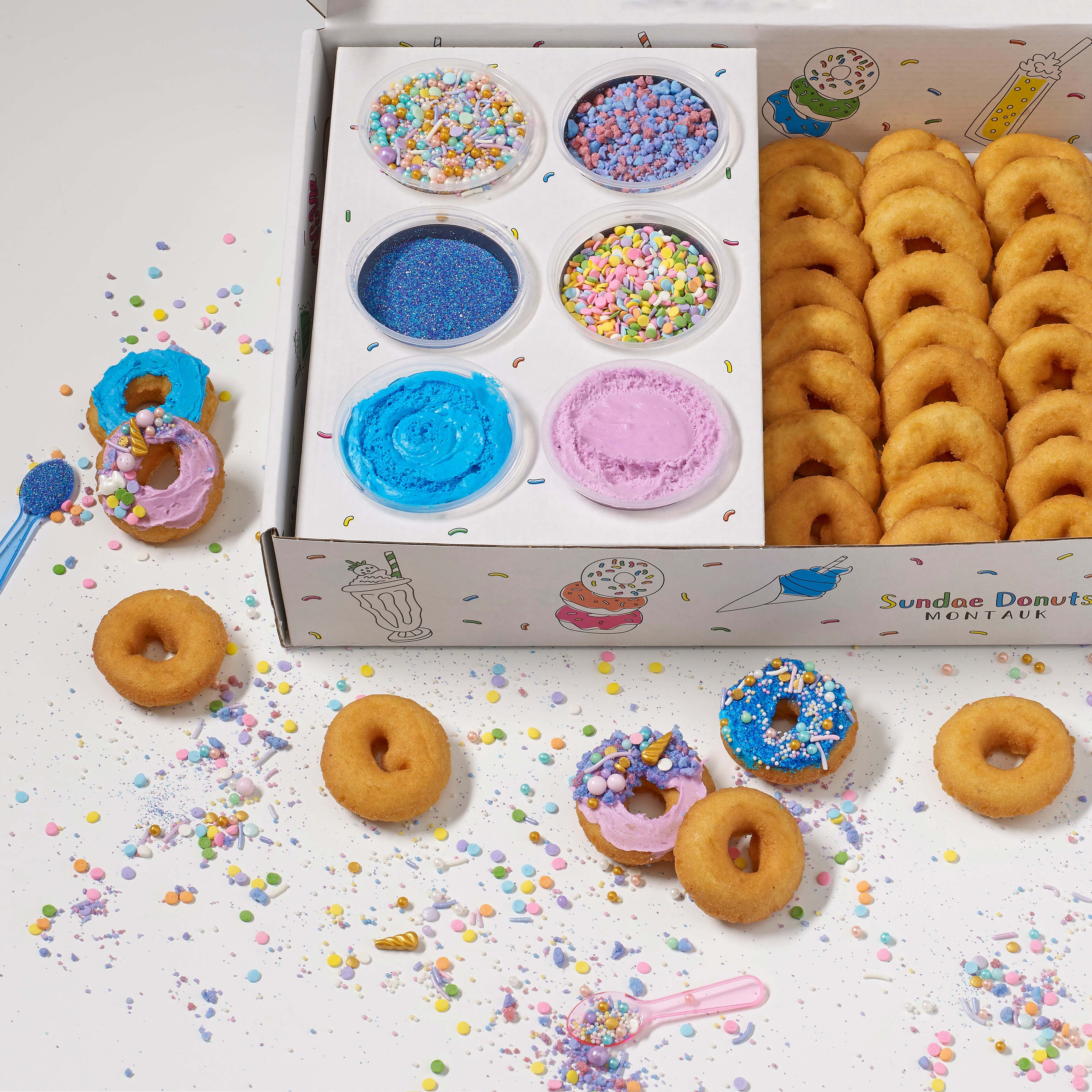 Sundae Donuts Unicorn Diy Decorating Kit 25 Donuts Sundae Donuts