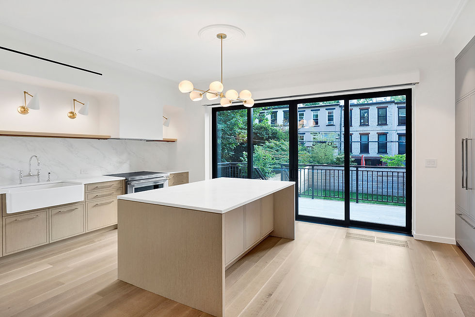 Historic Park Slope brownstone renovation - kitchen