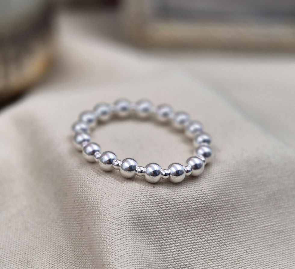 Bracelet argent - Perles 8 et 4mm - sans pendentif