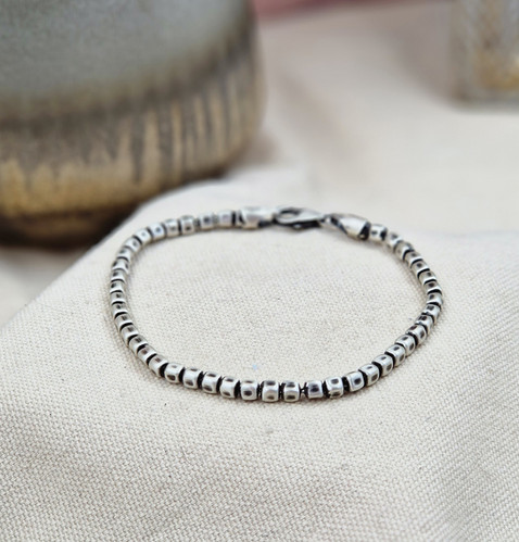Bracelet Homme En Argent 925 (sterling) Brunie - Chaîne Maillée - Neuf Avec étiquettes