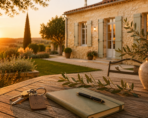 coucher de soleil dans les vignes de l'Entre-deux-Mers