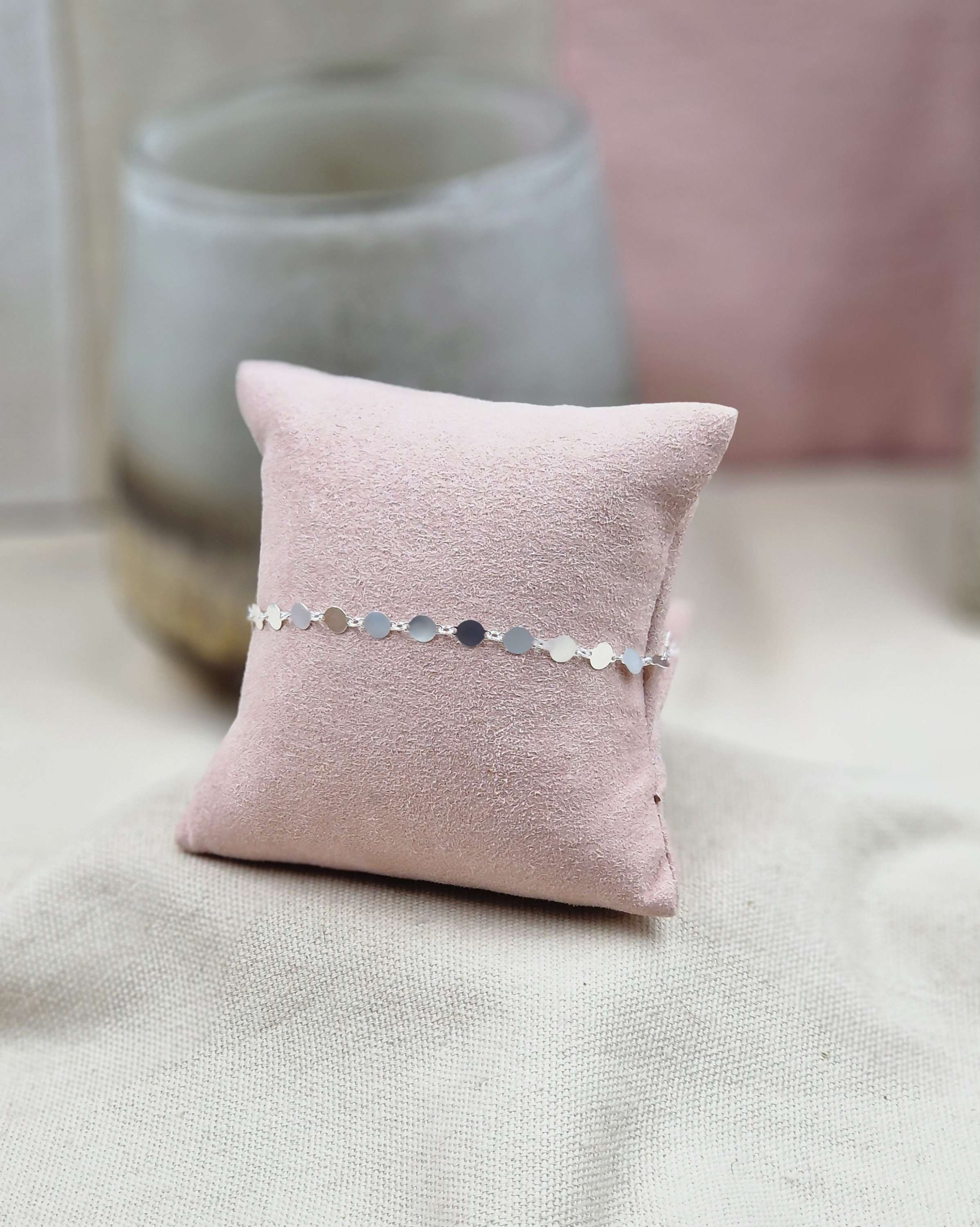 Bracelet argent 925 chaîne mini médailles 