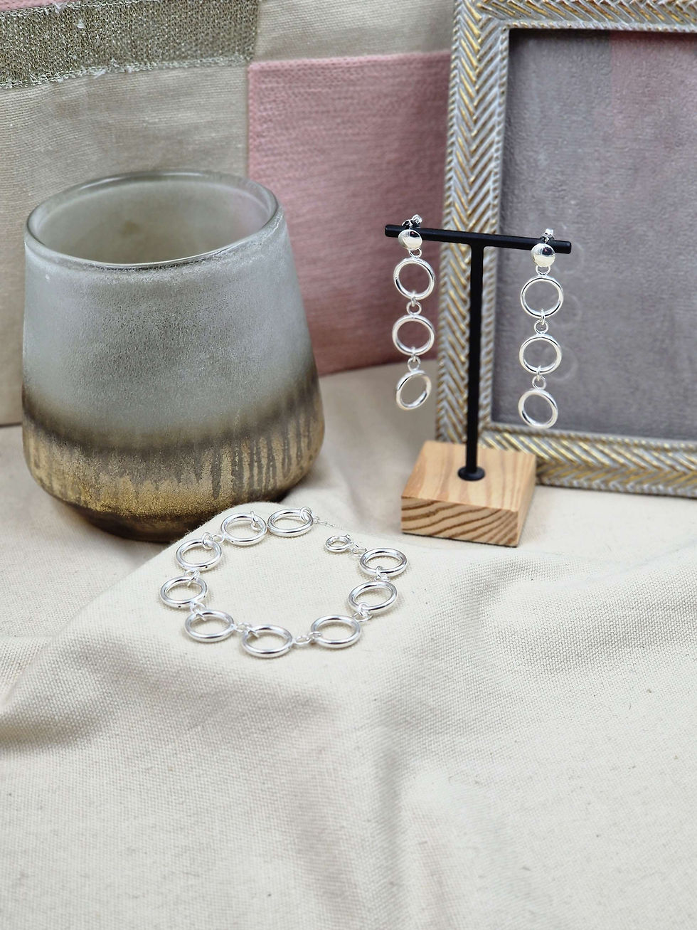 Miniature : Bracelet MEG - argent 925 anneaux