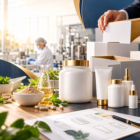 Premium Botanical Skincare Lab Setup.png