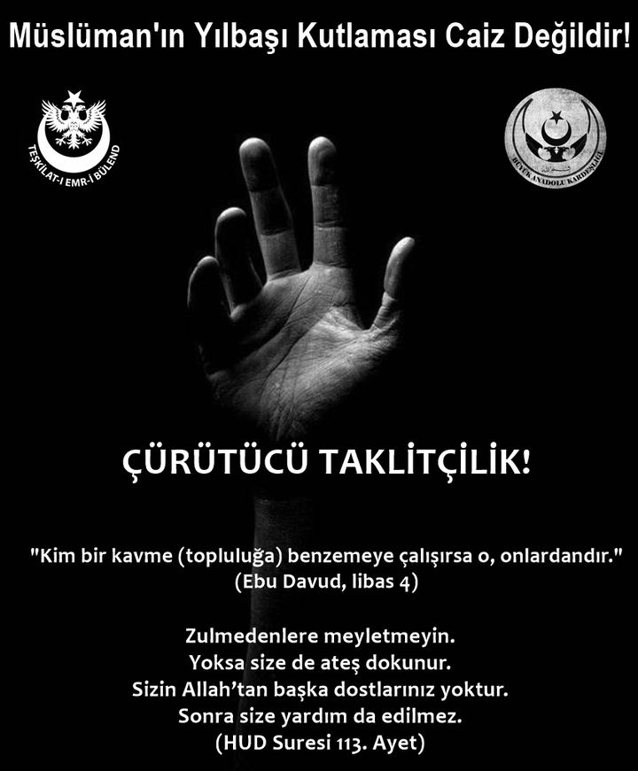 Müslüman yılbaşı kutlayamaz!!!