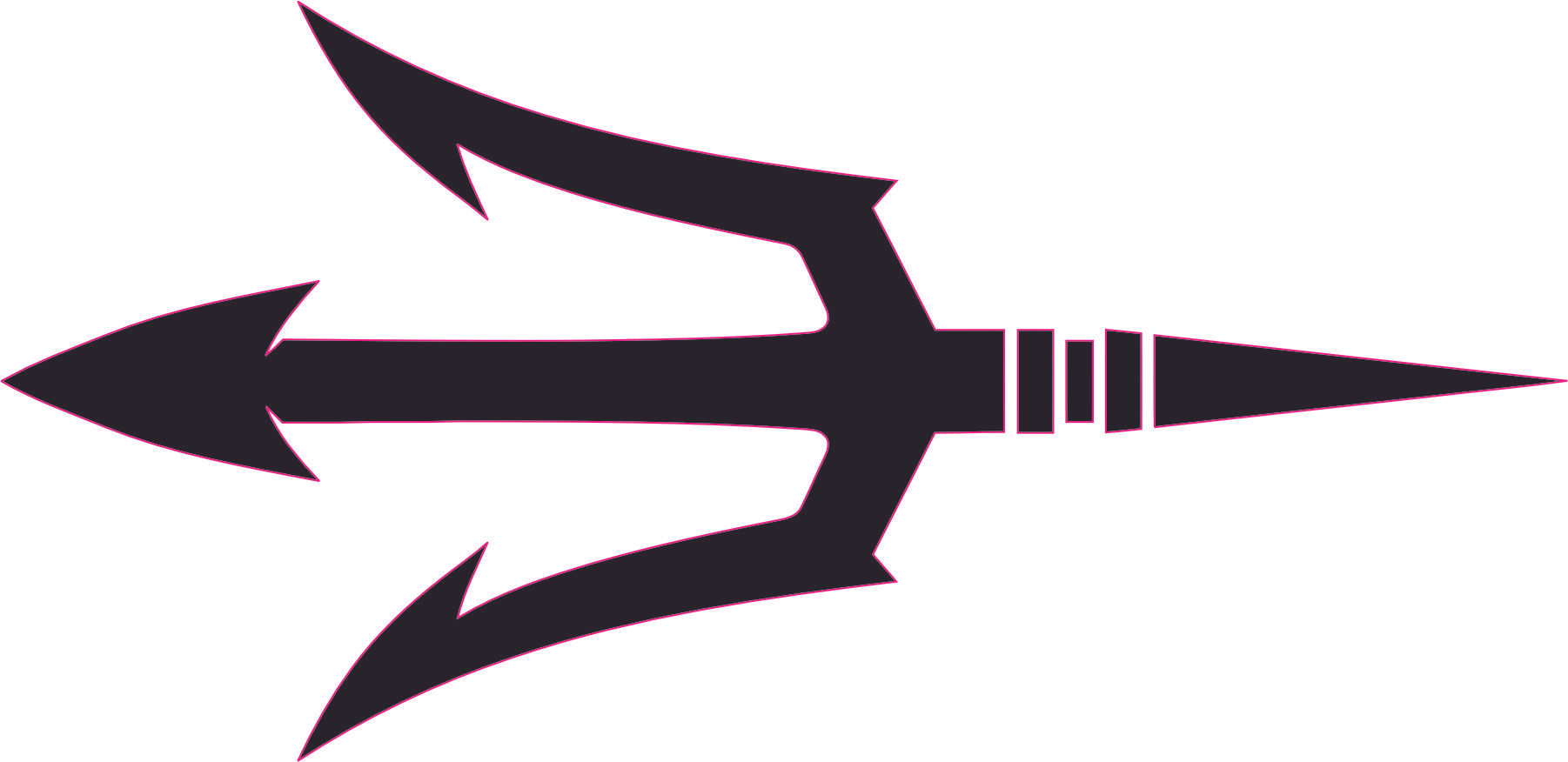 Sun Devils Inspired Solid Black Full Size Football Helmet Decals