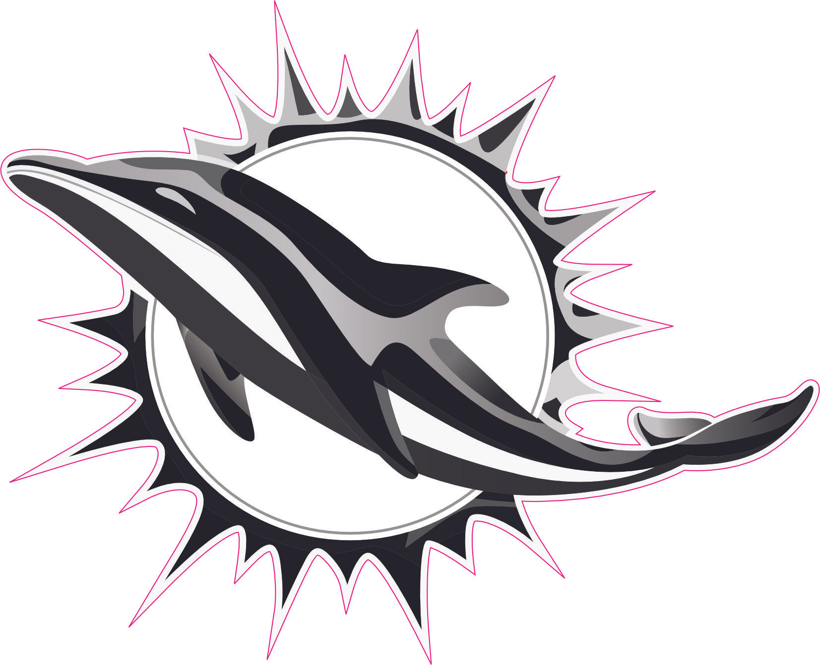 Black/Grey Full Size Football Helmet Decals