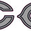 Thumbnail: Grey/Black Inspired Full Size Football Helmet Decals