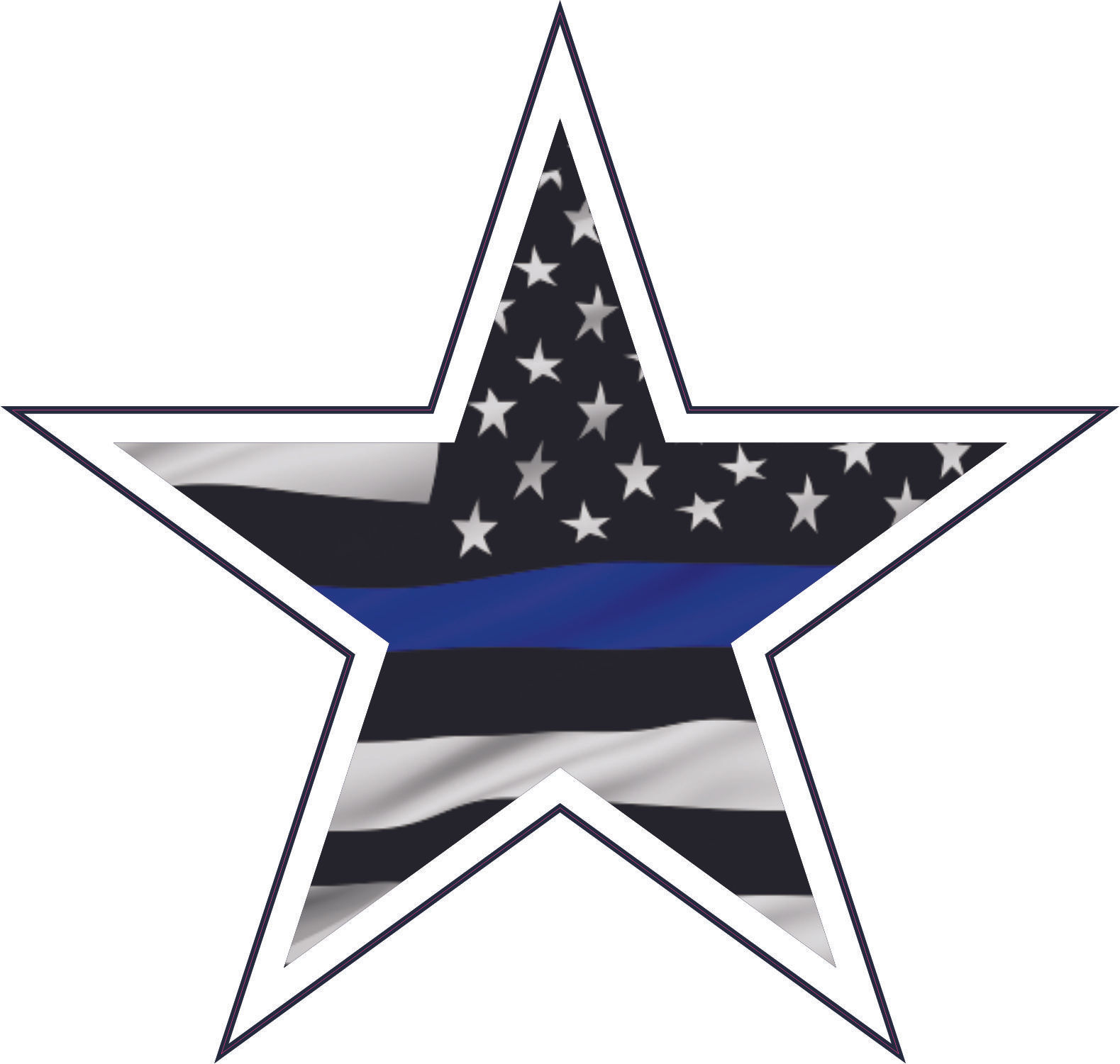 Dallas Cowboys Blue Line Inspired Full Size Football Helmet Decals