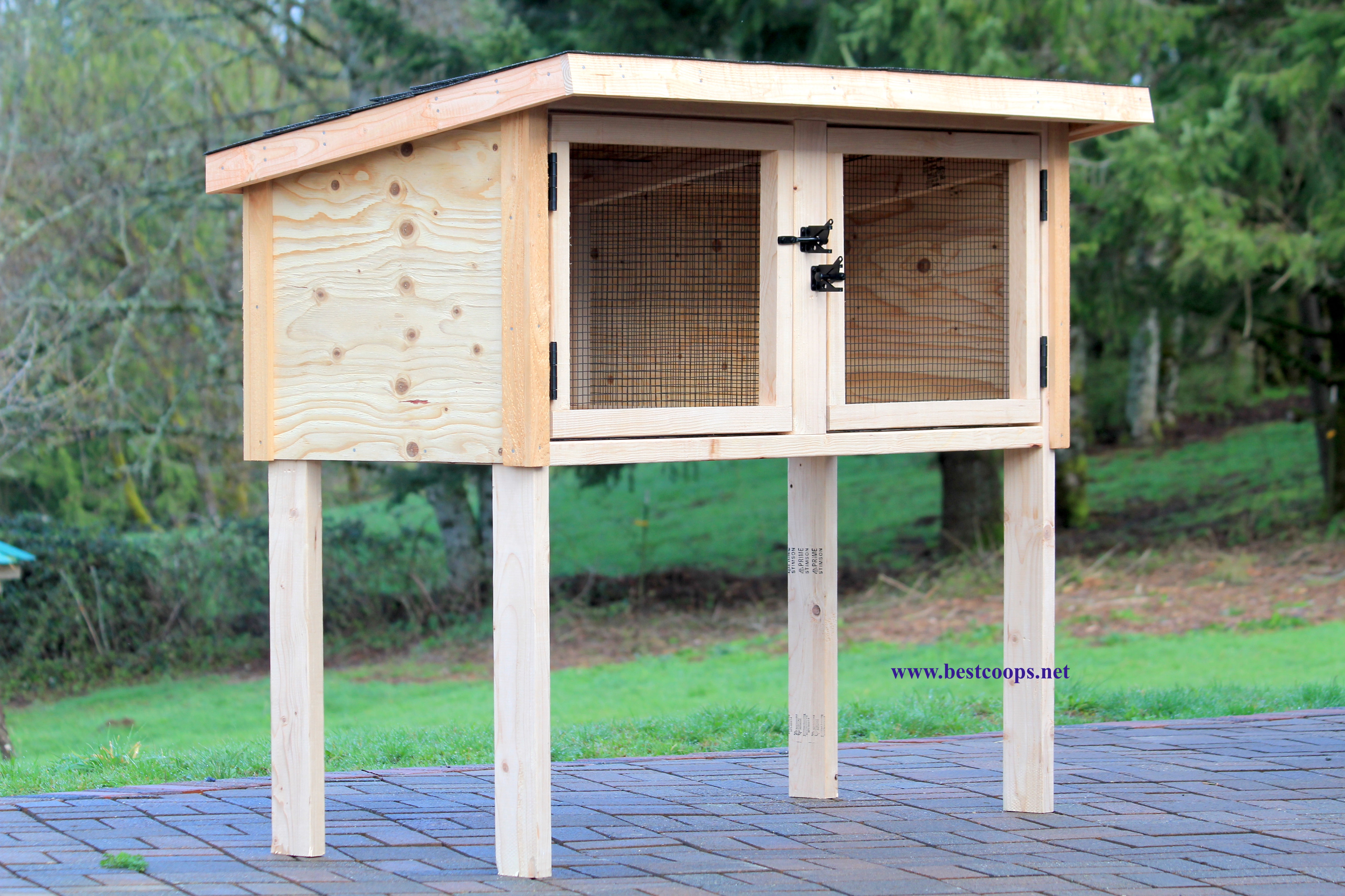 2' Deep 4' Wide Bunny Hutch Plans