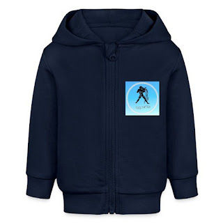 acquario - Felpa con cappuccio organica Stanley/Stella BABY CONNECTOR