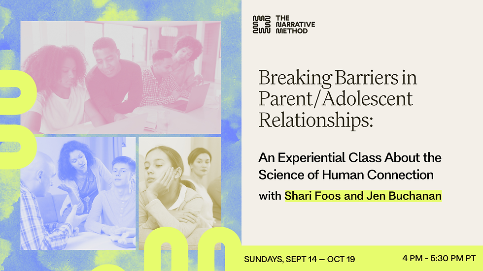 Breaking Barriers in Parent/Adolescent Relationships: An Experiential Class about the Science of Human Connection