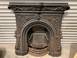 Original 19th Century Cast Iron Fire Place