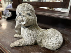 Vintage Garden Statue, Poodle