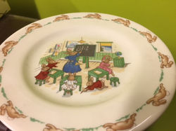 Bunnykins Plate.Teaching Maths.