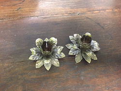 Vintage Metal Candle Holders.