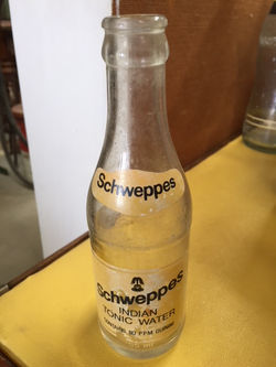 Vintage Schweppes Tonic Water.
