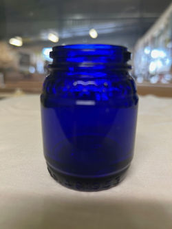 Antique Cobalt Blue Ingrams Jar