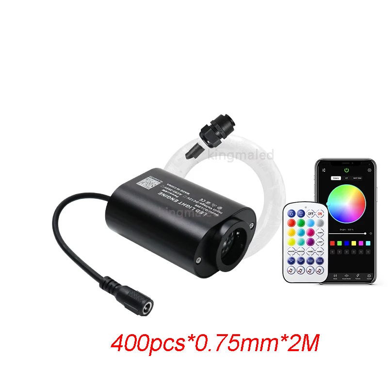 Thumbnail: Mini 6W Twinkle  Fiber Optic Star Ceiling Light Kit RGBW APP Control Car Star Li