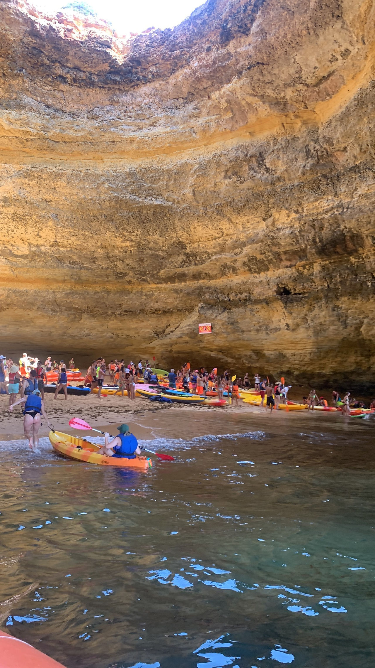 Kayak to cave