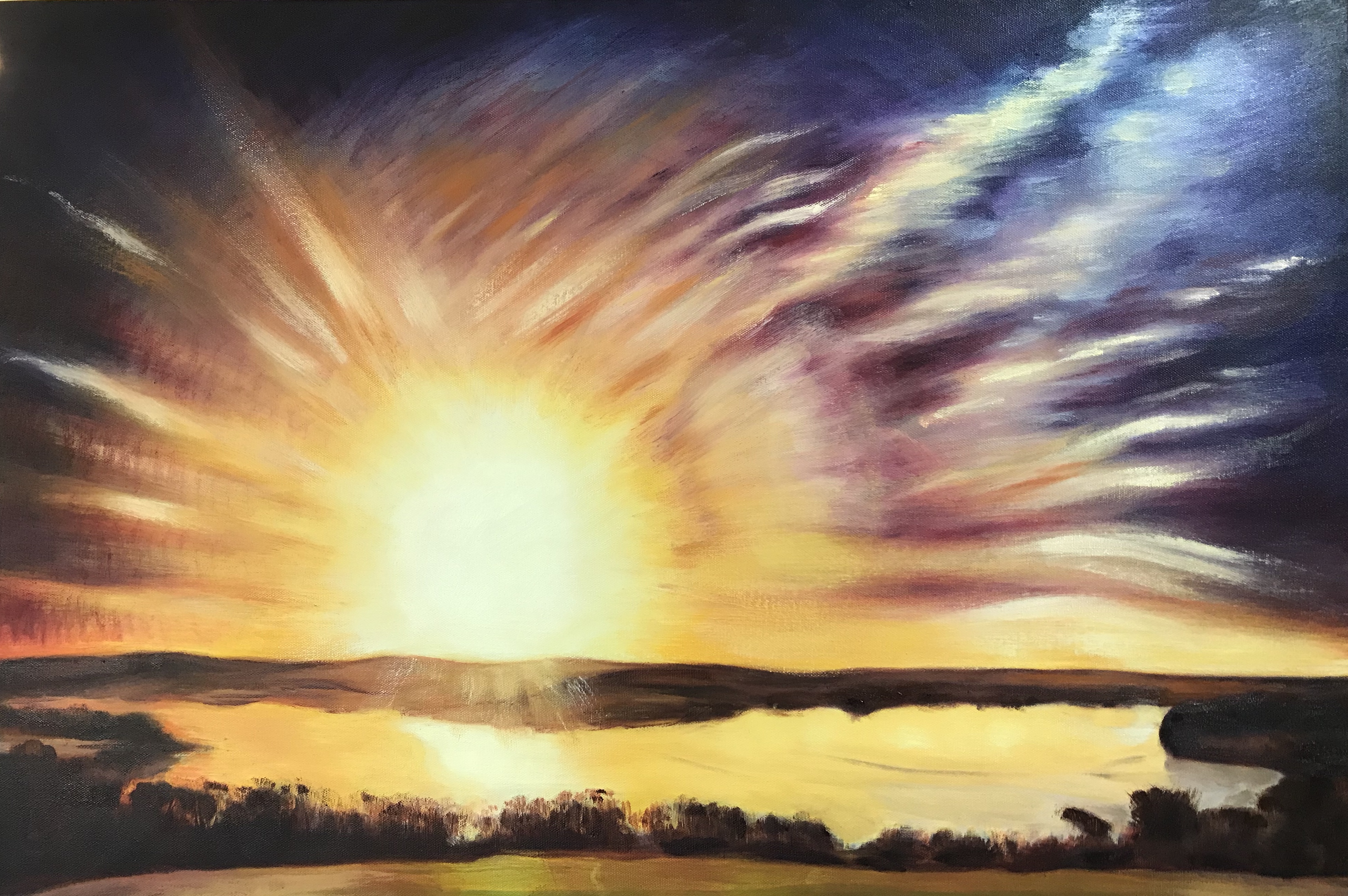 Lawrenny Sunrise, 2018 - Commission