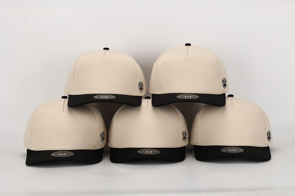 Thumbnail: Blank Off-White Two-Tone Hat