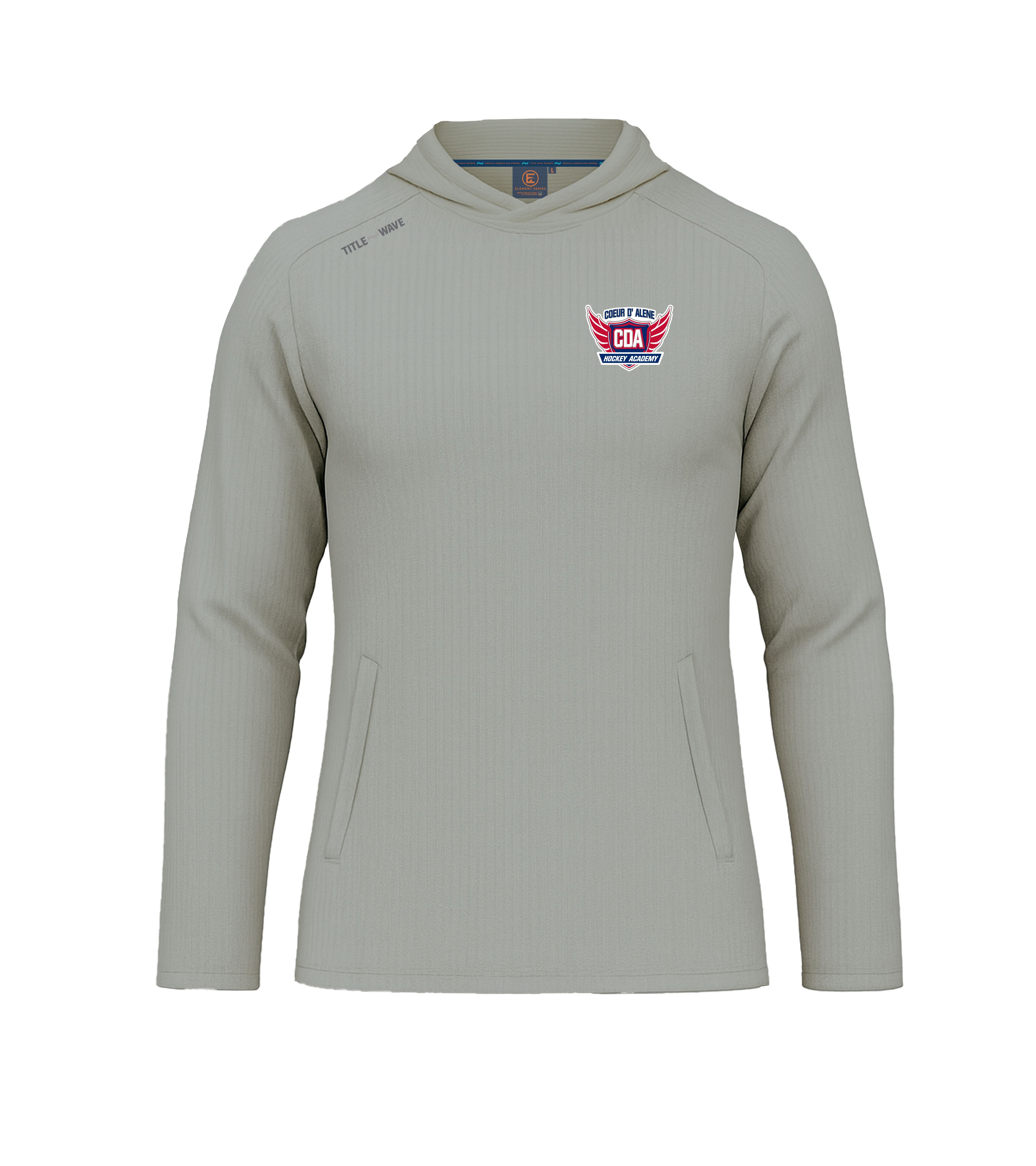 CDA Academy Element Series Hoodie- GRAY SMALL LOGO