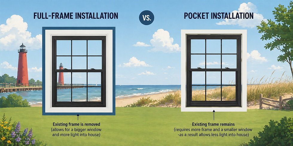 Insert vs Full Frame Window Replacement: What’s Actually Better in Michigan?