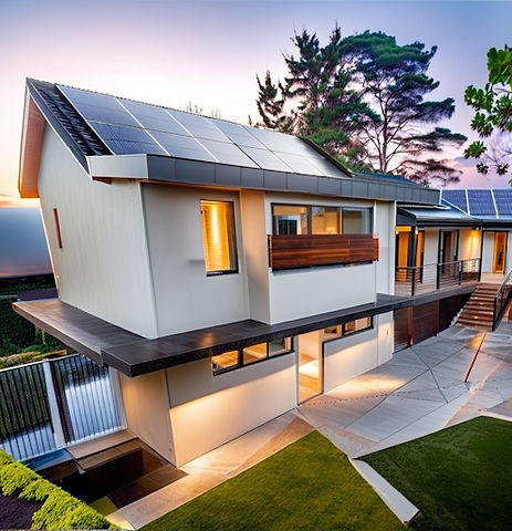 rear view of new extension