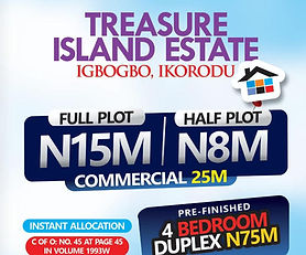 TREASURE ISLAND  ESTATE - IKORODU