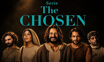 Portada de The Chosen Latino, serie cristiana sobre la vida de Jesús y el llamado de sus discípulos.