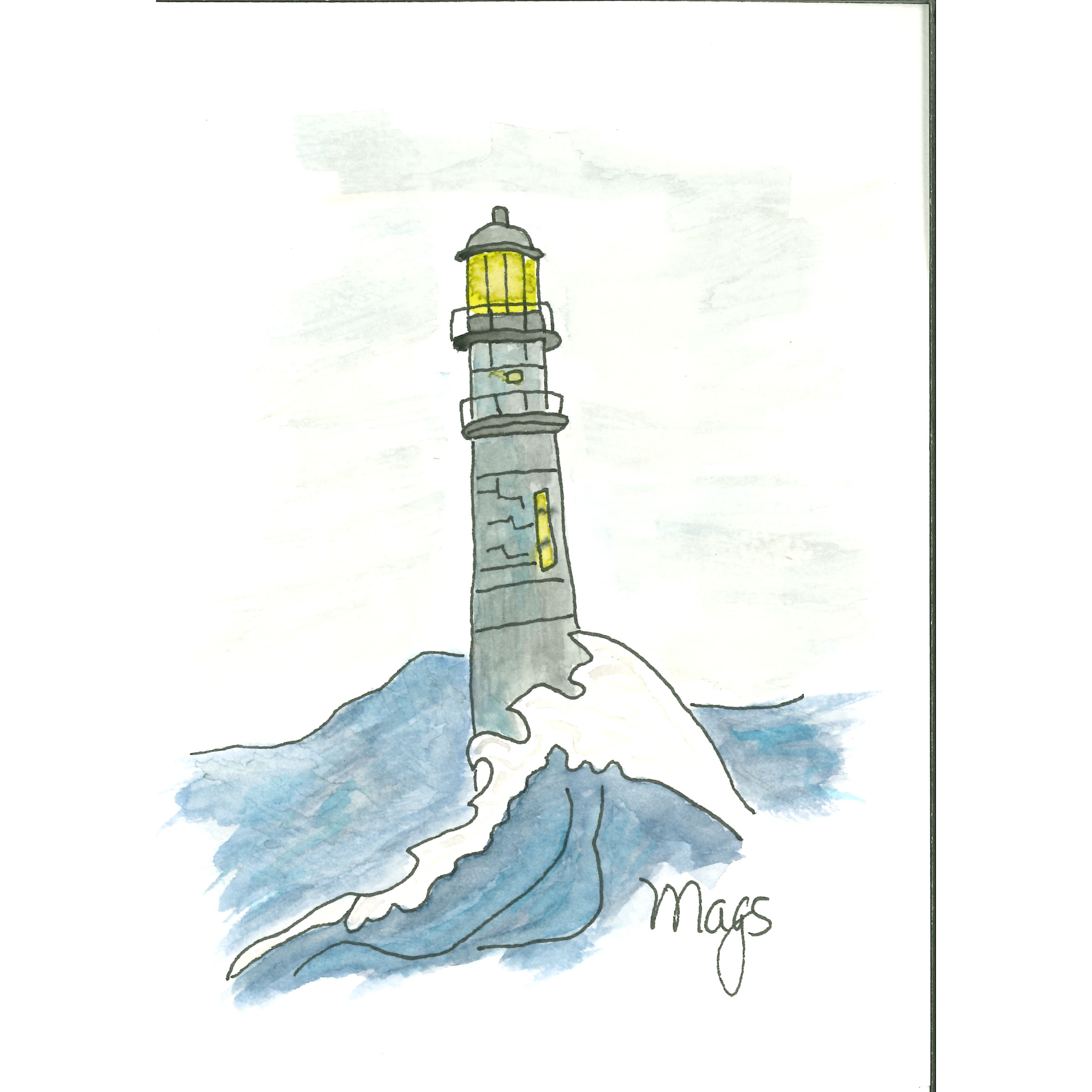 Lighthouse by the sea