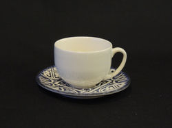 0855 - Xicara de Cha Porcelana Portuguesa