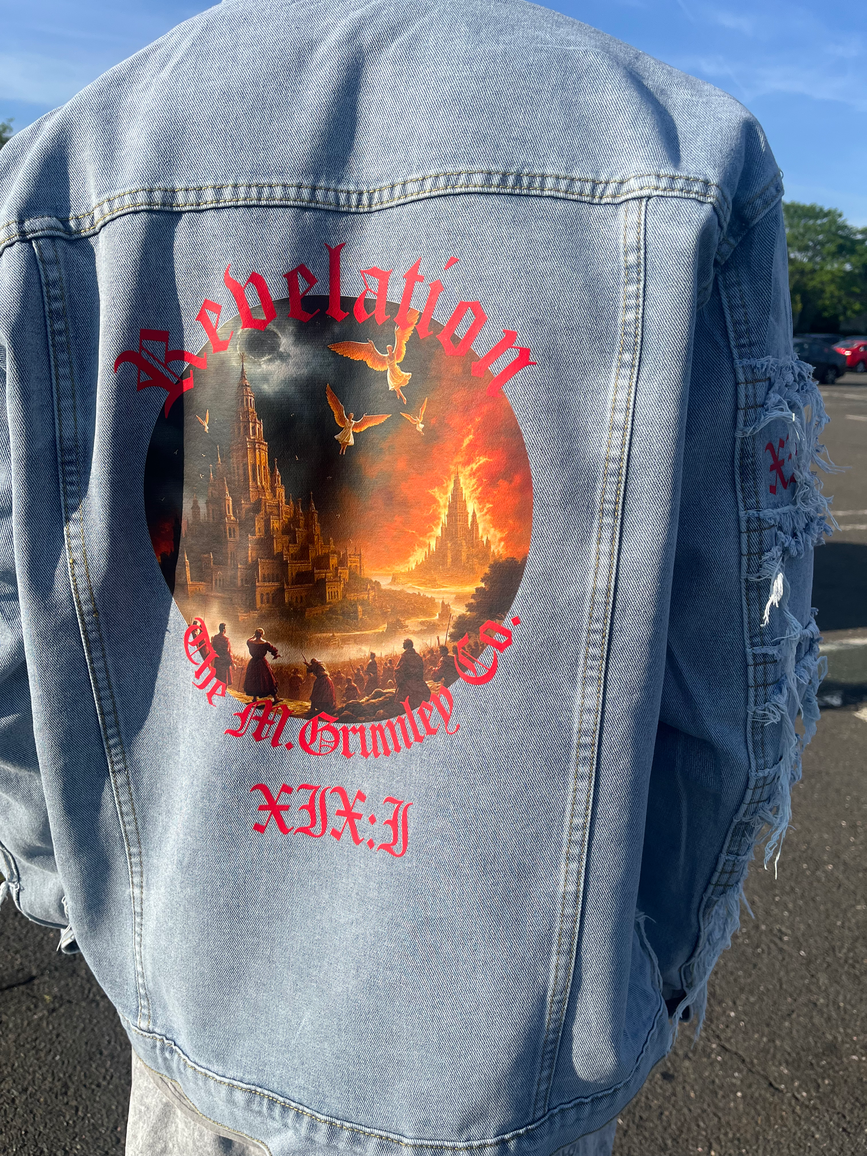 Distressed Denim Jacket
