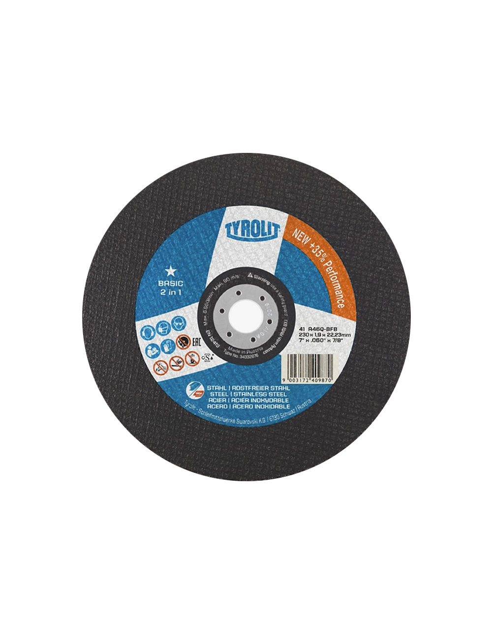 Disco de corte 230 x 1,9 A46QBFB