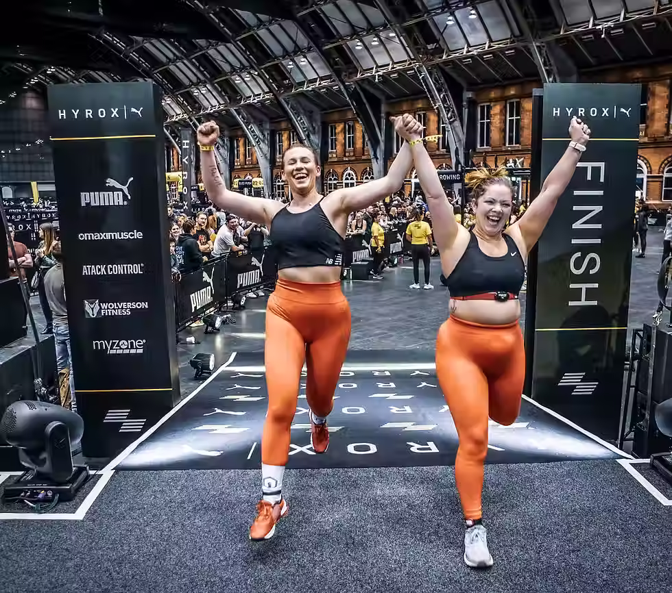 Crossing the HYROX finish line