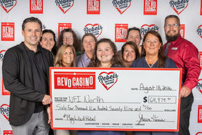 NFI North Receives $64,979.31 from Charitable Gaming Run at Revo Casino and Social House in Lebanon