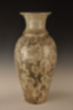 Grey Crystaline Vase