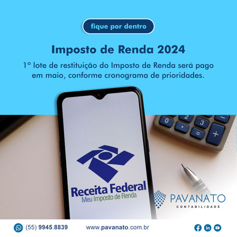 Restituição Imposto de Renda 2024