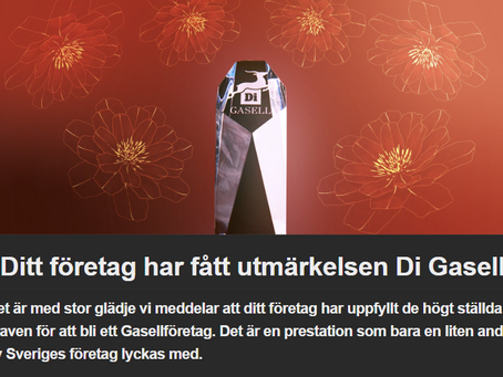 Sellén & Filipovic är utnämnda till Di Gasell för andra året i rad!