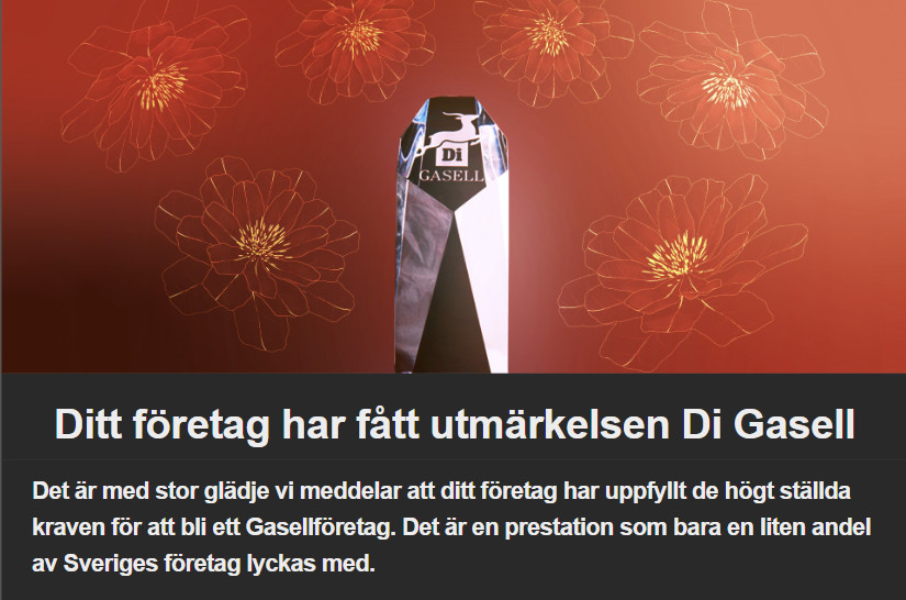 Sellén & Filipovic är utnämnda till Di Gasell för andra året i rad!