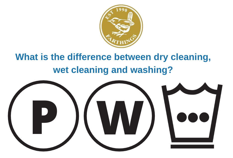 What is the difference between dry cleaning, wet cleaning and washing?
