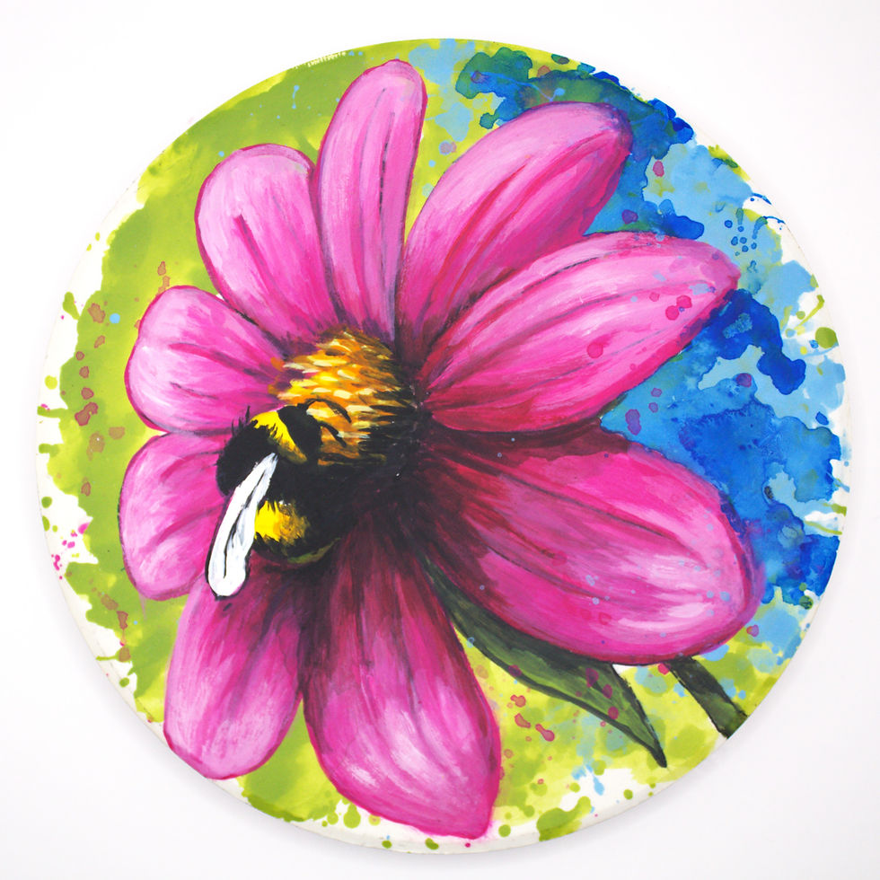 Hand Painted Ceramic Coaster